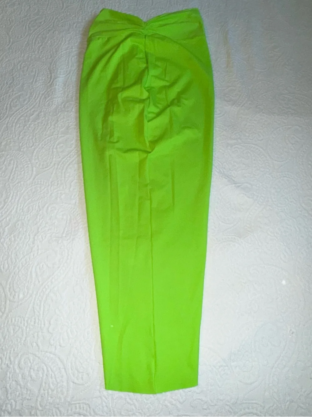 SKIMS Neon Green Swim Sarong Skirt Coverup